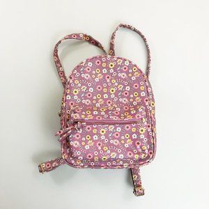 UNDER ONE SKY Floral Mini Backpack Cute Cottagecore Granny Kawaii Dusty Lilac
